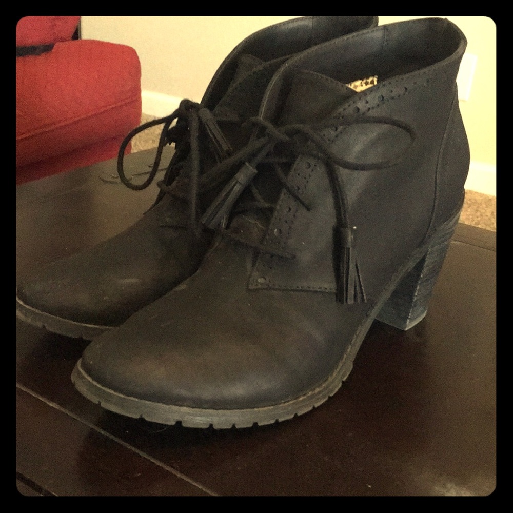 Restricted 3 inch wedge heeled bootie